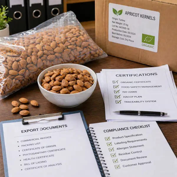 Apricot Kernels: Certifications, Compliance and Documentation