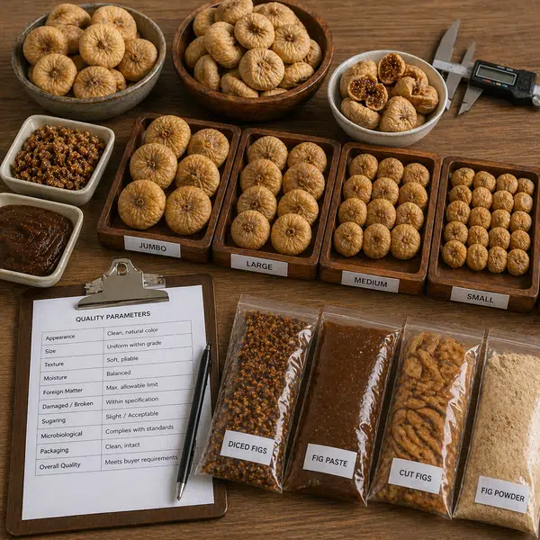 Dried Figs: Grades, Sizes and Quality Parameters